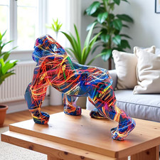 Abstrakte Gorilla Deko Figur