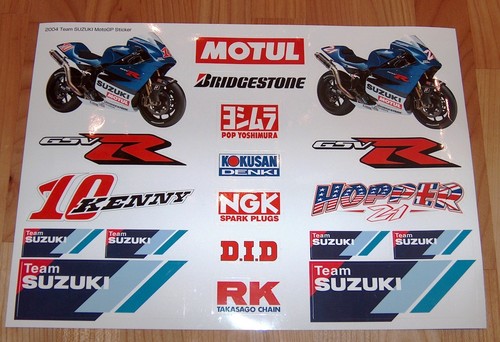 Suzuki motogp sticker set - set, 2004