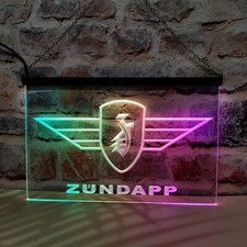 Zundapp Bier Bar Pub Club LED Neonlicht Schild mit buntem Fließ-Effekt