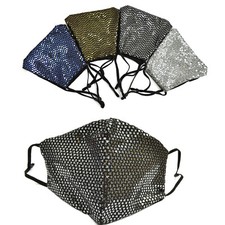 Glitzer Stoffmaske