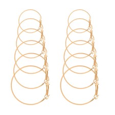 Goldfarbenes Set mit 6 Paar