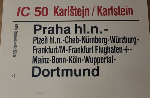 Zuglaufschild - , "