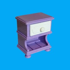 Playmobil - Nachttisch Nostalgie Schlafzimmer - lila - aus 4898 6851 9159
