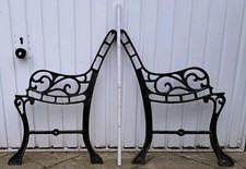 Alte Gartenbank Seitenteile