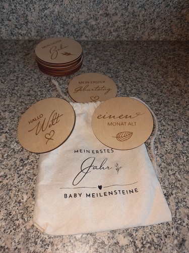 Baby meilensteinkarten jahr - baby,