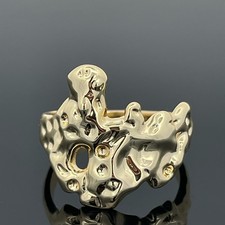 RING GR. 17 (CA.53) GELBVERGOLDET  SCHMUCKJAGD