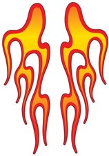 Flammen Aufkleber Set XL