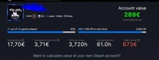 Steam account.lvl 21 80 Spiele