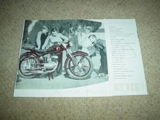 original MZ RT 125/1 1954 Prospekt VEB Motorradwerk Zschopau IFA DDR 250 ES BK