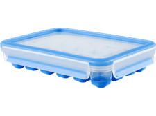 EMSA 514549 Clip & Close 2.0 Eiswürfelbox Transparent/Blau