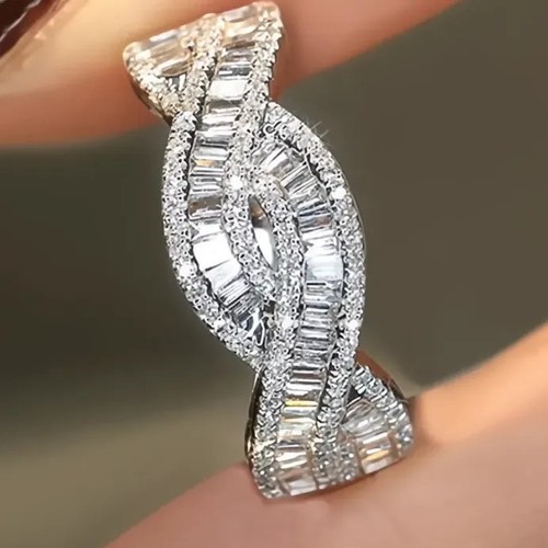 Twisty damen ring geometrisch - twisty,