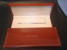 St. Dupont Vintage Kugelschreiber-Silberfarben-Drehmech.