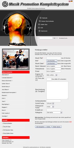 Musik promotion komplettsystem - musik,