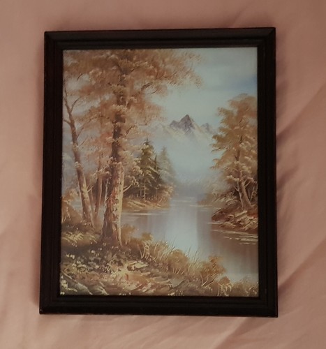 Kunstdruck mit metall - kunstdruck, metall-rahmen