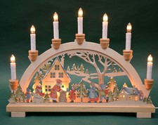 Schwibbogen Lichterbogen Leuchter Bescherung 45 cm Weihnachten Advent Geschenk