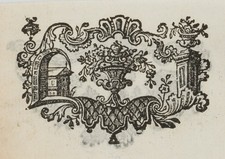 Vignette m. Blumenbouquet, um 1900, Rad. Biedermeier Mode Unbekannt (19.Jhd)