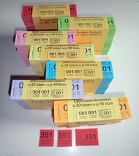 1000 garderobenmarken - 1000,