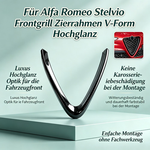 Hochglanz schwarz form - hochglanz, v-form