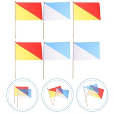  6 Pcs Schiedsrichter Fahnen Handsignalflagge Schiedsrichterflagge