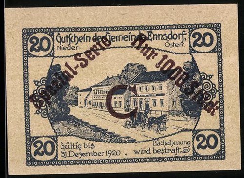 Notgeld ennsdorf 1920 20 - 1920,,