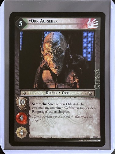 Lotr tcg orc overseer - tcg:,