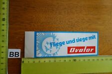 Alter Aufkleber Tierfutter Tauben-Futter OVATOR Fliege und siege mit