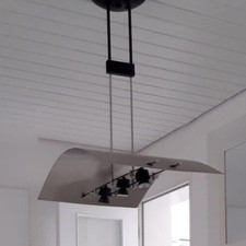 Exklusive Deckenlampe Hängeleuchte Edelstahl