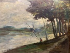 Landschaft Natur Fischer Am