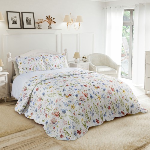 Tagesdecke set gesteppt - set,