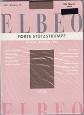 ELBEO Stützstrümpfe Perle (Braun). 2 Größen. Deutsche Vintage Stützstrümpfe.