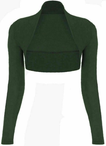 Damen plain shrug cropped - plain,