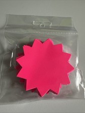 Day Glo Card Stars Pink 75mm