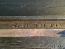 Altes Stück Eisenbahn Schiene