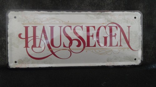 Blechschild haussegen - blechschild,