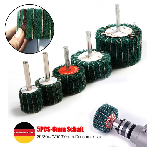 6mm schaft schleifvlies - 6mm,