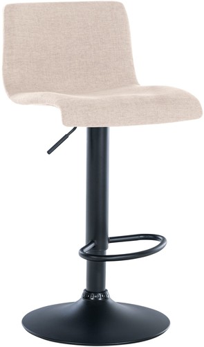 Barhocker branford stoff - stoff, creme