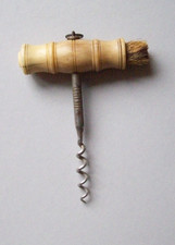 Korkenzieher alt 19. Jh. Knochen L.C.C. antik für Weinflaschen