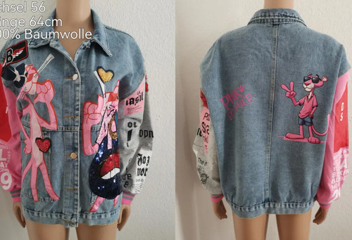 Pink panther jeansjacke - panther,