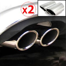2x Auspuffblende Edelstahl Auspuff Endrohr Für VW Golf 6 7 Polo 6R Audi A1 A3 DE
