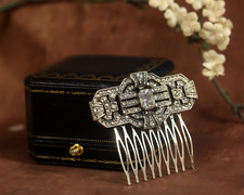 Kamm Haar- Kunst Deko Silver