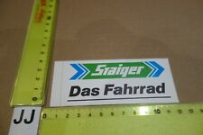 Alter Aufkleber Fahrrad Bike Zubehör STAIGER Das Fahrrad (JB)