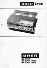 Service Manual-Anleitung Uher 4200 Report Stereo,4400 Report Stereo,4000 Report