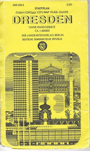 Stadtplan dresden ddr veb - dresden,