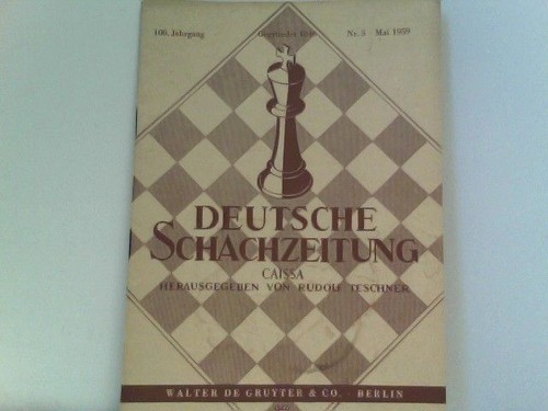 Deutsche schachzeitung caissa - deutsche, schachzeitung.
