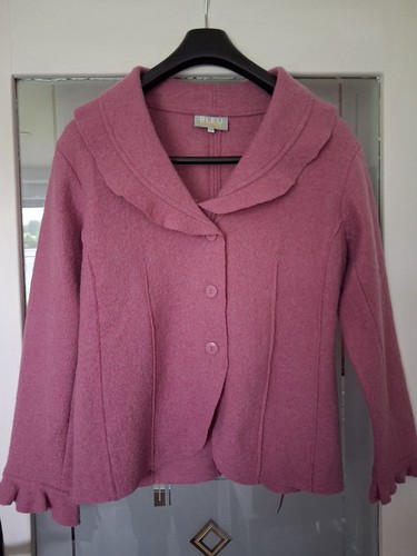 Kurzblazer aus gewalkter wolle - kurzblazer,