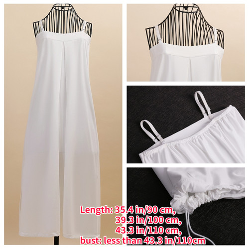 Damen riemchen unterkleid lang - damen,