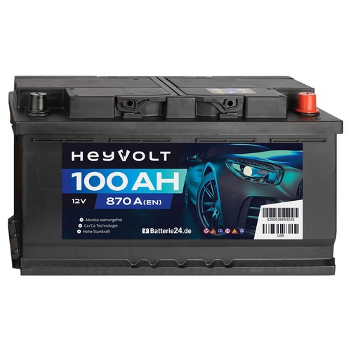 Heyvolt autobatterie 12v 100ah - heyvolt,