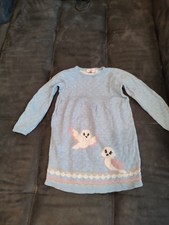 schönes Eulenkleid in blau