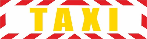 Magnetschild taxi mit - ",