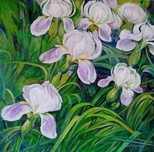 Ölgemälde "Iriszauber im